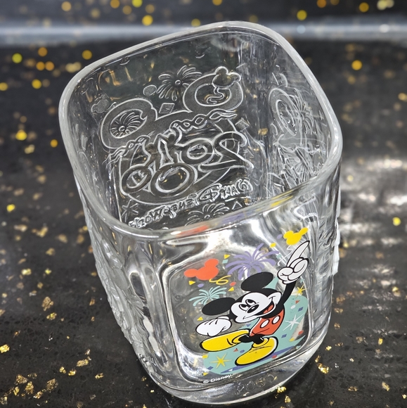 Disney 2000 Mickey Mouse Drinking Glass World Celebration Collectible Glassware - Picture 3 of 5